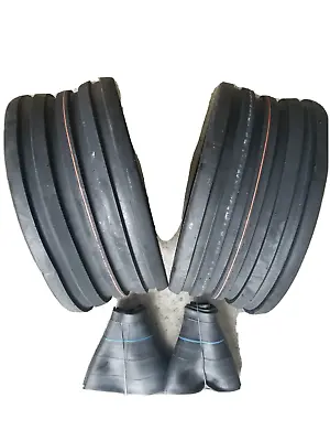 2 - 18x8.50-8 4-Ply Vredestein V61 5-Rib Deep Tubeless Tires And Tubes Tractor • $171