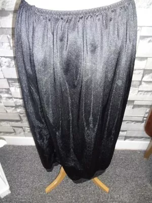 £3.50 • Buy Ladies Half Waist Slip Underskirt Petticoat, Black  XOS -New