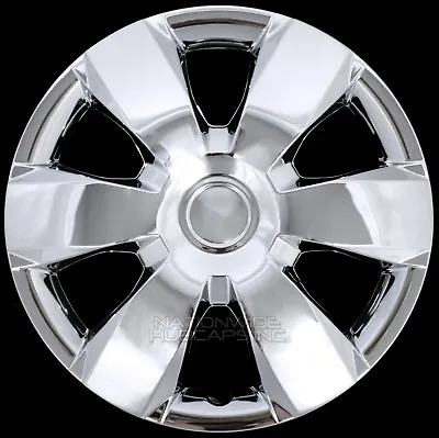$69.99 • Buy 14  Set Of 4 Chrome Wheel Covers Snap On Full Hub Caps Fit R14 Tire & Steel Rim