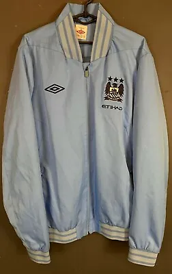 Umbro Men's Fc Manchester City 2012/2013 Jacket Track Top Soccer Football Size L • $89.99