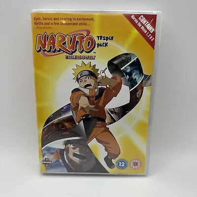 Naruto The Movie Triple Pack 3 Movies Dvd Official Uk Pal Manga - New Sealed • £11.66