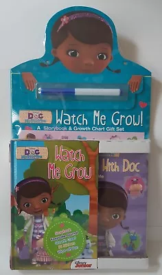 Disney Junior Doc McStuffins Watch Me Grow: A Storybook & Growth Chart Gift Set • $23