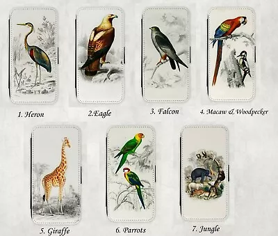 IPhone Wallet Case Animals & Birds-HeronGiraffe 1413 Mini12 Pro Max SE202011 • $20.19