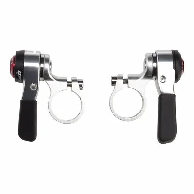 MicroSHIFT Thumb Shifter Set 9-Speed Double/Triple  Compatible Silver • $92.78