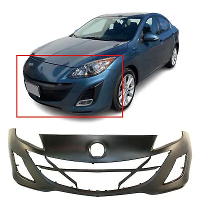Front Bumper Cover Replacement For 2010 Mazda 3 2.0L 10 Primed GS GX I • $97.36