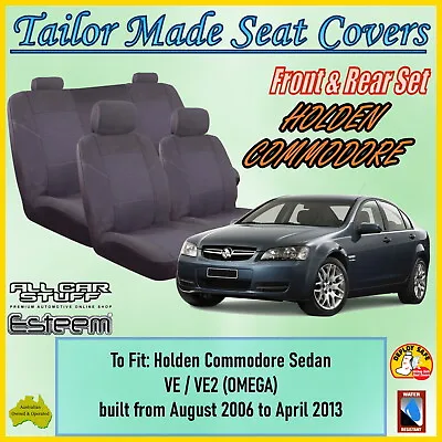 $138.95 • Buy Tailor Made Seat Covers For Holden Commodore VE Omega Sedan: 08/2006 To 05/2013 