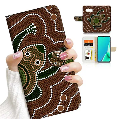 $12.99 • Buy ( For Samsung S8 ) Wallet Flip Case Cover PB23879 Aboriginal Frog