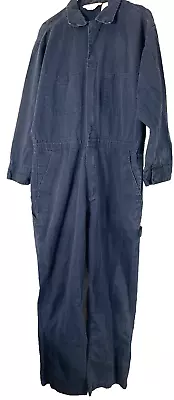 C.E. Schmidt Workwear Coveralls Men's Large Full Zip 8 Pockets Blue • $14.95