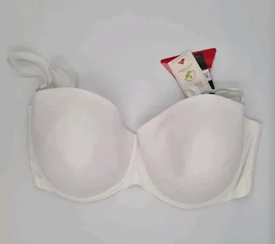 ULTIMO White 38FF Cotton Lined Moulded Underwired T-Shirt Bra MIRACLE SOLUTIONS • £10.99