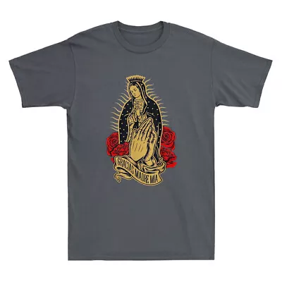 Our Lady Virgen De Guadalupe Virgin Mary Gracias Madre Mía Vintage Men's T-Shirt • $17.99