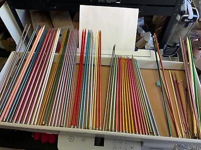 Lot Of 28 Pairs Of Vintage Knitting Needles Variety Sizes & Brands Crochet • $22.99