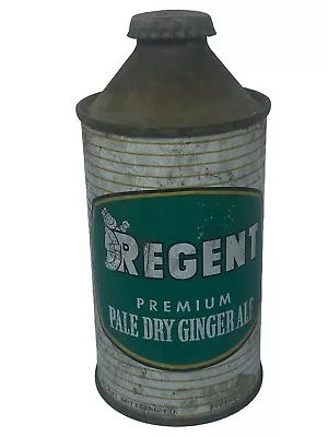 Regent Premium Pale Dry Ginger Ale Soda Pop Can 1950s Pittsburgh Pa With Cap Vtg • $99