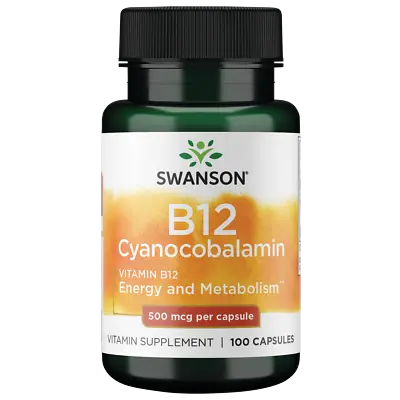 Swanson Vitamin B-12 500 Mcg 100 Capsules • $7.88