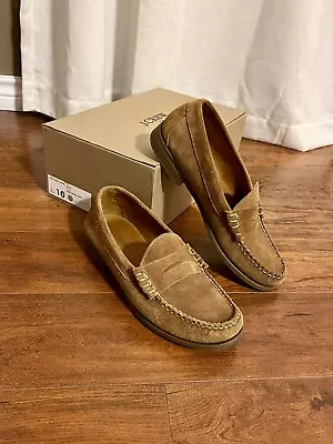 J.Crew Factory Suede Penny Loafers Sz 10 Men’s - BF762 Style - Worn Twice! • $72.95