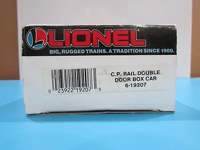 O SCALE Lionel 6-19207 C.P Rail Double Door Box Car Lot#0763 • $19.95