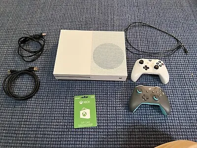 Xbox One S 1TB Console (1681) With Two Controllers $25 Xbox Gift Card HDMI • $179.99