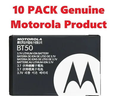 10x Motorola BT50 OEM Battery KRZR W755 I776 VA76r C168 V323 V235 MB502 Q Q9 Z6t • $59.99