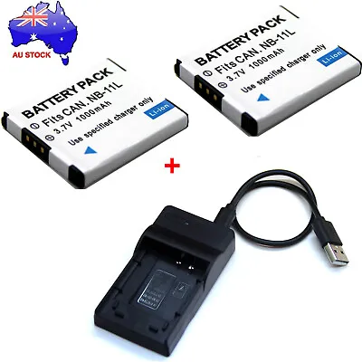 AUS Battery / Charger For Canon IXUS 125 HS 127 130 132 133 135 137 140 145 147 • $21.88