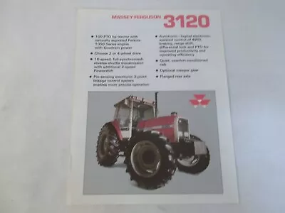 Massey Ferguson Model MF 3120 Tractor Brochure • $4