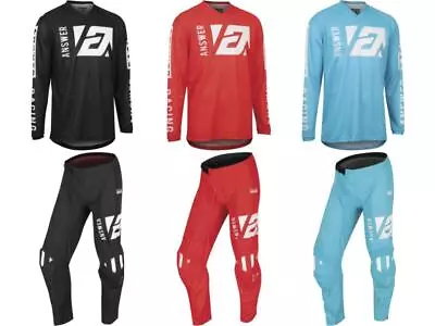 Answer Syncron Merge Jersey & Pant Combo Set MX/ATV Dirt Bike Riding Gear '23 • $82.42