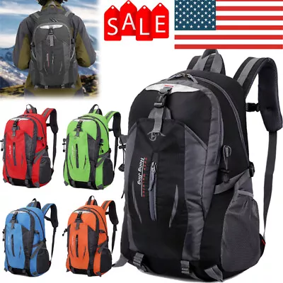 40L Outdoor Travel Hiking Camping Backpack Waterproof Rucksack Trekking Bag Pack • $13.95