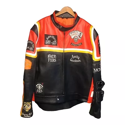 Harley Davidson & The Marlboro Man Leather Jacket Size 2X • $150