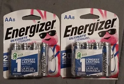 Energizer Ultimate Lithium AA Batteries 8 Pack X2 - 16 Count • $29