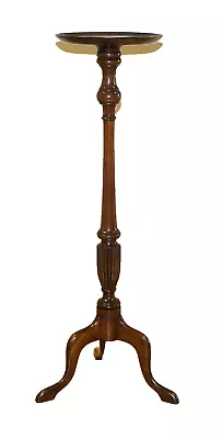 Elegant Mahogany Antique Torchere Tripod Side End / Plant Stand Table  • $435.17