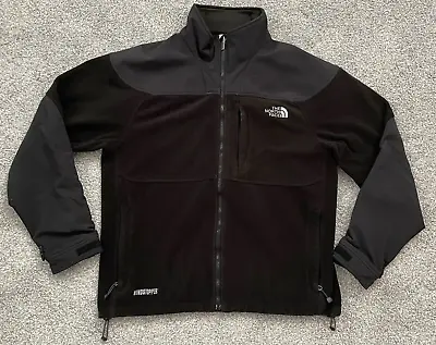 The North Face Men's Size L Windstopper Fleece Full Zip Black Jacket (B10) • $48.49