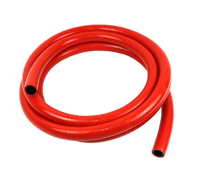 10ft 1-Ply Reinforced Silicone Heater Hose 13mm 1/2  ID High Temperature RED • $29.99