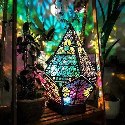$18.59 • Buy Turkish Moroccan LED Colorful Diamond Lights Floor Lamp Bedside Colorful Lamp