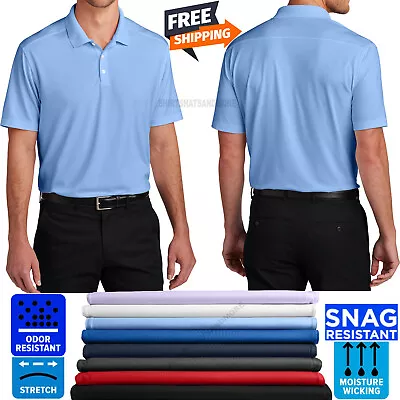 Mens Snag And Stretch Resistant Polo Moisture Wicking Shirt Dri Fit XS-4XL NEW! • $23.99