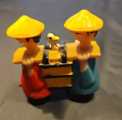 CHINESE MEN Carrying Basket With Goose On Shoulders Rare Marx Ramp Walker  • $30