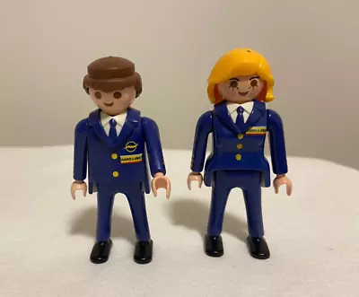 £13.84 • Buy VTG 1997 2pc Playmobil Geobra Aero Line #3185 PILOT CO-PILOT  Crew Replacement