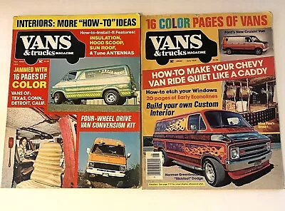 Vans And Trucks Magazines Lot Of 2 - September 1975 And June 1976 • $30