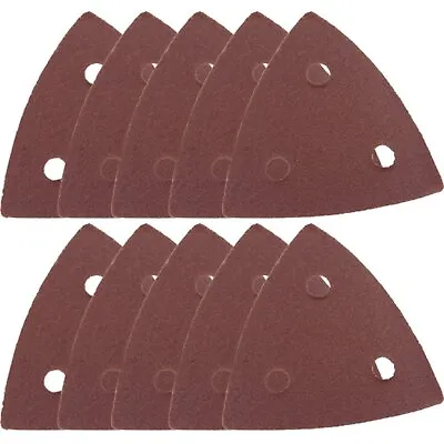 10 Pack Longbow 80mm Multi Tool Sanding Pad Sheets Fits Makita Bosch Dewalt • £12.50