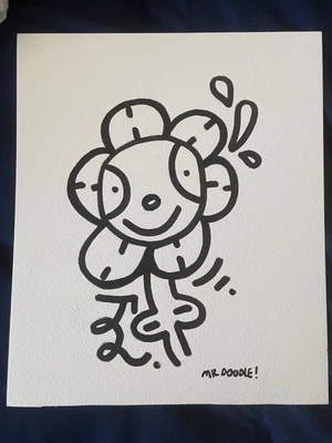$800 • Buy Mr Doodle Original Flower Painting Hand Drawn
