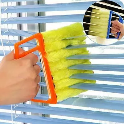 £3.49 • Buy Orange Venetian Blind Cleaner With Handle Washable Micro Fibre Duster Cleaner