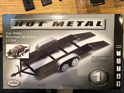 Testors Hot Metal Car Trailer 1/24 Model Kit #234 - COMPLETE • $19.95