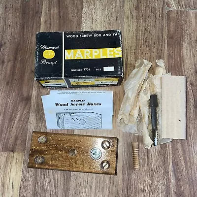 Vintage Marples 7734  1/2   Wood Screw Box And Tap  Made In England • $29.99