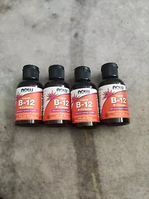 £20 • Buy 4X Now Foods Vitamin B-12 B-Complex 59ml (2 FL OZ)