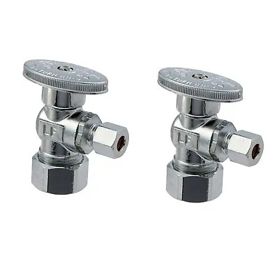 Ace Hardware Angle Quarter Turn Shut Off Ball Valve 5/8  X 1/4  OD ~ 2-Pack • $24.95