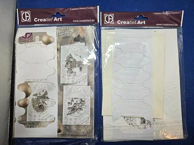 CHRISTMAS Card Making Items - Decoupage Kits Remnants Of 2 Packs Make 5 Cards • £3.99