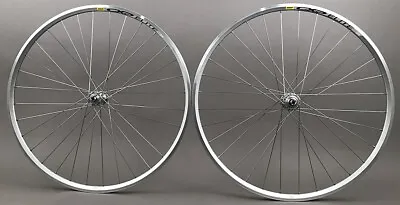 Mavic CXP Elite Rims Silver Road Bike Wheelset Wheels 8 9 10 Speed Hubs Shimano • $229