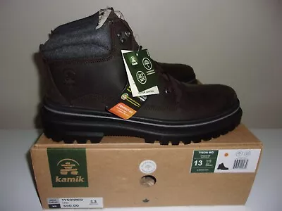 Kamik Tyson Mid Mens Winter Boots Brown Size 13 M • $35