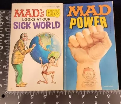 Mad Magazine Lot Books MAD's Looks At Our Sick World MAD Power Berg & Gaines • $12.95