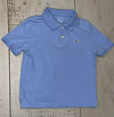 Boys Kids Vineyard Vines Light Blue Short Sleeve Polo Shirt Child Size 5 EUC • $14.99