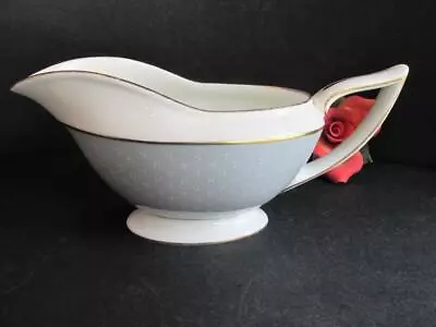 Minton English Bone China Gravy Boat Hand Painted Clover 1950+ • $18