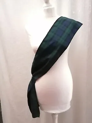 Black Watch Tartan Sash Burns Night Fancy Dress Scottish Christmas Budget Sash • £7