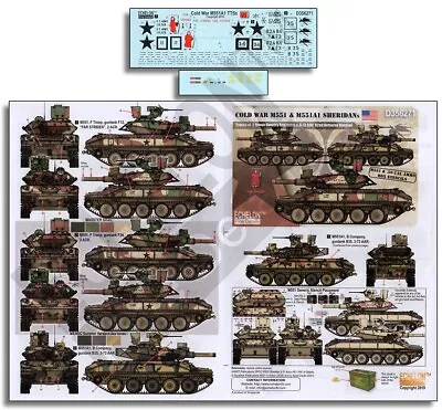 Echelon EF-D356271 1/35 M551 And M551A1 Sheridan 2 ACR & 3-73 AAR In Cold War • $14.04